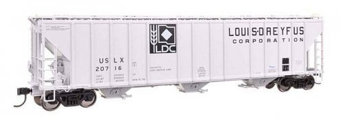 55′ Evans 4780 Covered Hopper - Ready To Run -- Louis Dreyfus USLX 20716, HO, WalthersProto 106201