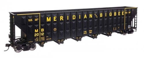 73′ Greenville 7,000 Cubic Foot Wood Chip Hopper - Ready to Run -- Meridian & Bigbee 2012, HO, WalthersMainline 56351