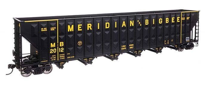 73′ Greenville 7,000 Cubic Foot Wood Chip Hopper - Ready to Run -- Meridian & Bigbee 2012, HO, WalthersMainline 56351