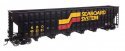 73′ Greenville 7,000 Cubic Foot Wood Chip Hopper - Ready to Run -- Seaboard System 432201, HO, WalthersMainline 56362