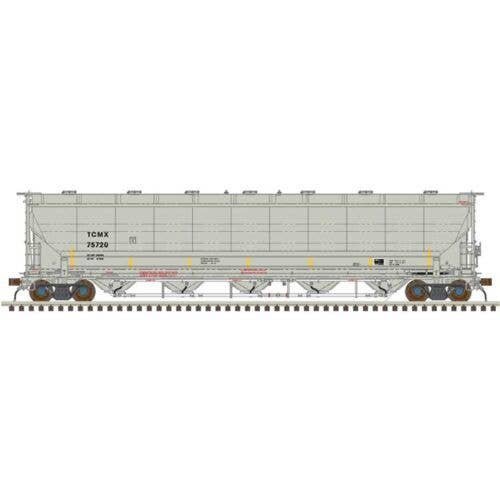 Trinity 5660 PD Covered Hopper - Ready to Run -- CIT Group TCMX 75733 (gray, black, y, N, Atlas Model Railroad Co. 50006860
