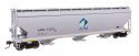 60′ NSC 5150 3-Bay Covered Hopper - Ready to Run -- Archer-Daniels-Midland 52235, HO, WalthersMainline 7737