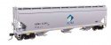 60′ NSC 5150 3-Bay Covered Hopper - Ready to Run -- Archer-Daniels-Midland 52343, HO, WalthersMainline 7739