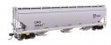 60′ NSC 5150 3-Bay Covered Hopper - Ready to Run -- Union Pacific(R) 20643, HO, WalthersMainline 7747