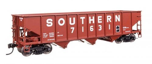 70-Ton AAR 3-Bay Open Hopper - Ready to Run -- Southern 71631, HO, WalthersMainline 56754