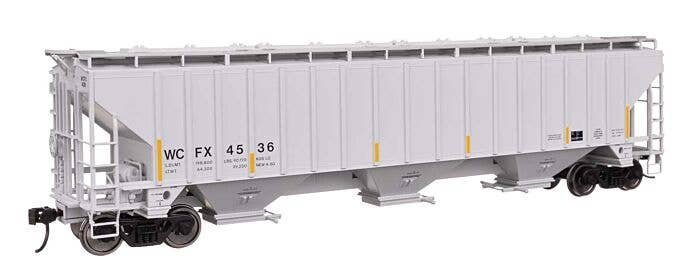 57′ Trinity 4750 3-Bay Covered Hopper - Ready to Run -- General Electric Rail Service WCFX 4520, HO, WalthersMainline 49078
