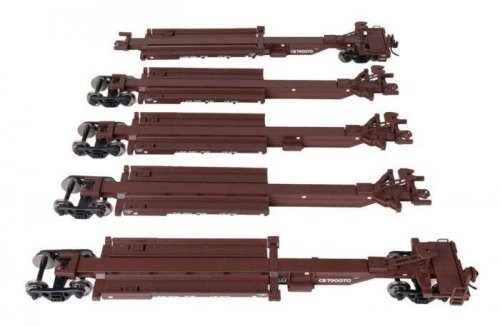 263` Five-Unit All-Purpose 48` Spine Car - Ready to Run -- Conrail 790070, HO, WalthersMainline 5266