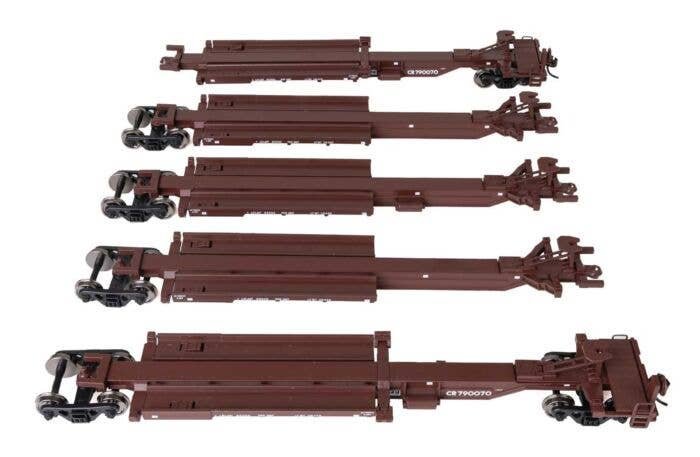 263` Five-Unit All-Purpose 48` Spine Car - Ready to Run -- Conrail 790070, HO, WalthersMainline 5266