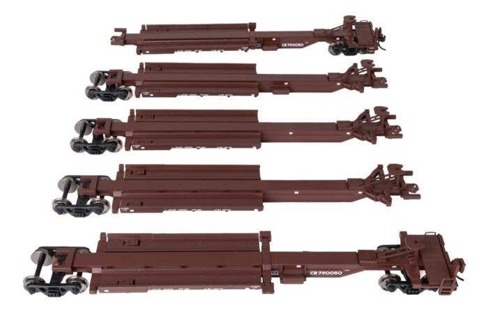 263` Five-Unit All-Purpose 48` Spine Car - Ready to Run -- Conrail 790050, HO, WalthersMainline 5265