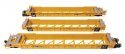 NSC Articulated 3-Unit 53′ Well Car - Ready-to-Run -- TTX 785786, HO, WalthersMainline 55827