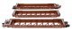 NSC Articulated 3-Unit 53′ Well Car - Ready-to-Run -- Canadian National GTW 676037, HO, WalthersMainline 55821