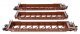 NSC Articulated 3-Unit 53′ Well Car - Ready-to-Run -- Canadian National GTW 676008, HO, WalthersMainline 55820