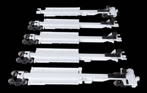 263` Five-Unit All-Purpose 48` Spine Car - Ready to Run -- Satna Fe 298944, HO, WalthersMainline 5262