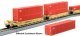 Gunderson Maxi-I 5-Unit Container Well Car w/40′ Containers - Ready to Run -- TTX 759368 (yellow, , N, Kato USA Inc 1066213