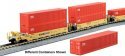 Gunderson Maxi-I 5-Unit Container Well Car w/40′ Containers - Ready to Run -- TTX 759368 (yellow, , N, Kato USA Inc 1066213