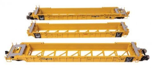 NSC Articulated 3-Unit 53′ Well Car - Ready-to-Run -- TTX 785815, HO, WalthersMainline 55828