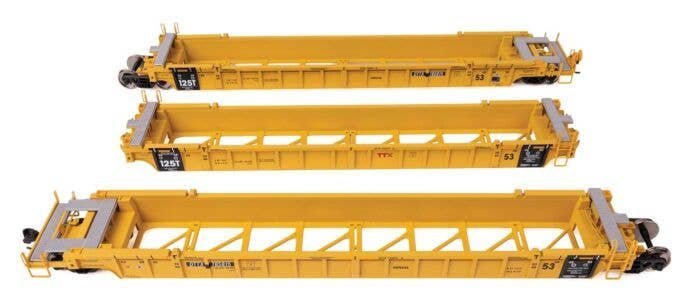 NSC Articulated 3-Unit 53′ Well Car - Ready-to-Run -- TTX 785815, HO, WalthersMainline 55828