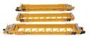 NSC Articulated 3-Unit 53′ Well Car - Ready-to-Run -- TTX 786993, HO, WalthersMainline 55830