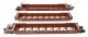 NSC Articulated 3-Unit 53′ Well Car - Ready-to-Run -- Canadian National GTW 676104, HO, WalthersMainline 55822