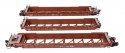 NSC Articulated 3-Unit 53′ Well Car - Ready-to-Run -- Santa Fe Leasing Co. SFLC 9224, HO, WalthersMainline 55823