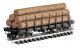 Log Car -- Flat with Logs (Painted, Unlettered), G, Bachmann Industries 98470
