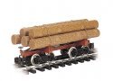 Skeleton Log Car w/Logs -- Brown, G, Bachmann Industries 98490