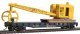 Flatcar with Logging Crane - Ready to Run -- Chessie System B&O (blue, yellow), HO, WalthersTrainline 1782