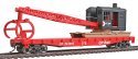 Flatcar with Logging Crane - Ready to Run -- Canadian Pacific (red, black Multimark Logo), HO, WalthersTrainline 1781