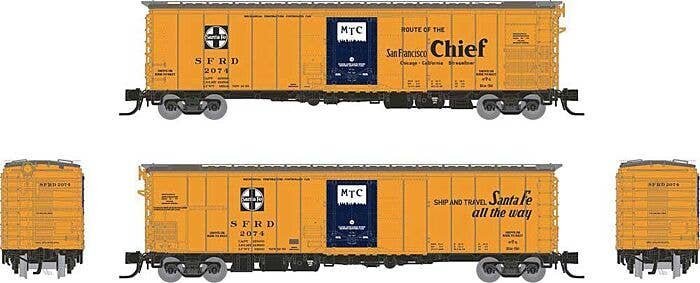 Class RR-56 Mechanical Reefer - Ready to Run -- Santa Fe 1 (orange, blue, black, San Francisc, N, Rapido Trains Inc 561002A