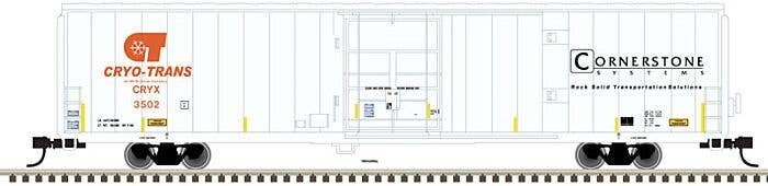 Cryogenic Reefer - Ready to Run - Master(R) -- Cryo-Trans Cornerstone 3502 (white, or, N, Atlas Model Railroad Co. 50005971