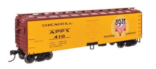 40′ Wood Reefer with Steel ends - Ready to Run -- Agar APPX 410, HO, WalthersMainline 41303
