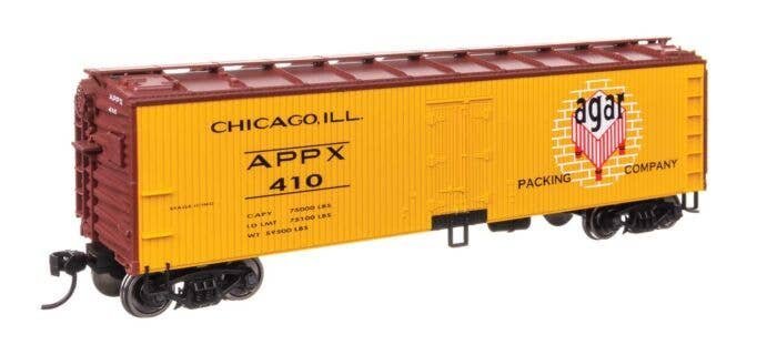 40′ Wood Reefer with Steel ends - Ready to Run -- Agar APPX 410, HO, WalthersMainline 41303