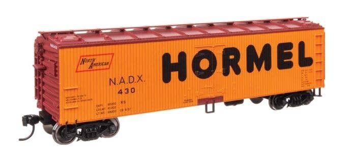 40′ Wood Reefer with Steel ends - Ready to Run -- Hormel NADX 430, HO, WalthersMainline 41310