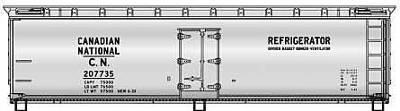40′ Wood Reefer - Kit -- Canadian National 207735 (gray), HO, Accurail Inc 81801