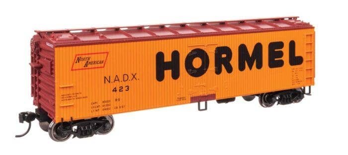 40′ Wood Reefer with Steel ends - Ready to Run -- Hormel NADX 423, HO, WalthersMainline 41309