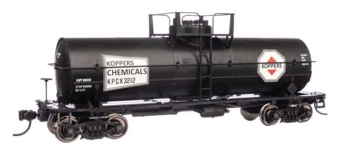36′ 10,000-Gallon Insulated Tank Car w/Large Dome, Bolted Jacket - Ready to -- Koppers Chemicals KPCX 3212, HO, WalthersMainli