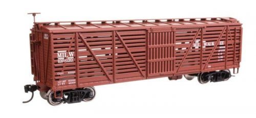 40′ Wood Stock Car - Ready to Run -- Milwaukee Road 105030, HO, WalthersMainline 41462