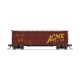 PRR K7 Stock Car with Horse Sounds - Ready to Run -- Acme Glue Factory (Boxcar Red, yellow), N, Broadway Limited Imports 8471