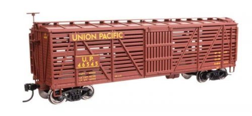 40′ Wood Stock Car - Ready to Run -- Union Pacific(R) 46545, HO, WalthersMainline 41473