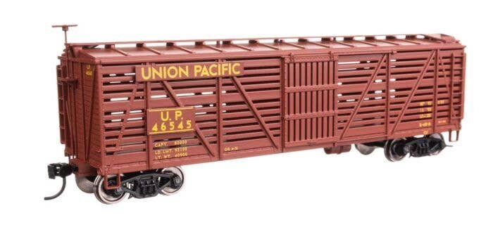 40′ Wood Stock Car - Ready to Run -- Union Pacific(R) 46545, HO, WalthersMainline 41473