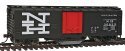 40′ Plug-Door Track Cleaning Boxcar - Ready to Run -- New Haven (black, orange Large NH Logo), HO, WalthersTrainline 1755
