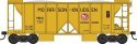 70-Ton 2-Bay Ballast Hopper with Side Chutes (Ballast Gates) - Ready to Run -- Morrison, HO, Bowser Manufacturing Co. 43676