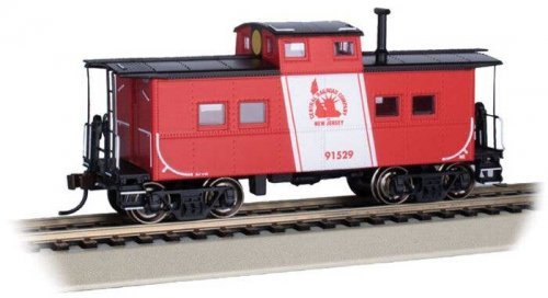 Northeast-Style Steel Cupola Caboose - Ready to Run - Silver Series(R) -- Central Railroad o, HO, Bachmann Industries 16824