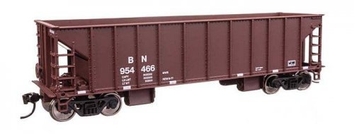 41′ Ballast Hopper - Ready to Run -- Burlington Northern 954466, HO, WalthersMainline 57007