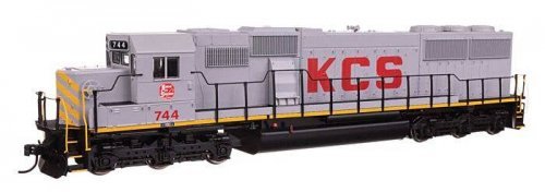 EMD SD60 Spartan Cab - Standard DC -- Kansas City Southern 744, HO, WalthersMainline 9767