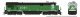 GE C36-7 - Sound and DCC -- Burlington Northern 5054 (Whiteface Scheme, Stripe Cascade Green, , HO, Rapido Trains Inc 42602