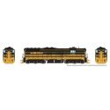 EMD SD7 High Nose - ESU LokSound and DCC -- Denver & Rio Grande Western 5300 (Bumblebee, black, HO, Rapido Trains Inc 50605