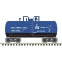 28′ Beer Can Shorty Tank Car - Ready to Run -- FMC Chemicals GATX 10745 (blue, white), N, Trainman 50006876