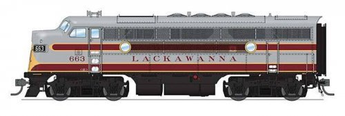 EMD F3A - Sound and DCC - Paragon4(TM) -- Delaware, Lackawanna & Western 664 (2020s Stea, HO, Broadway Limited Imports 9663