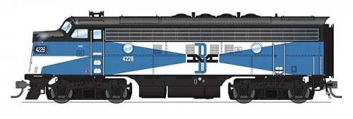 EMD F3A - Sound and DCC - Paragon4(TM) -- Boston & Maine 4228A (McGinnis, blue, white, b, HO, Broadway Limited Imports 9656